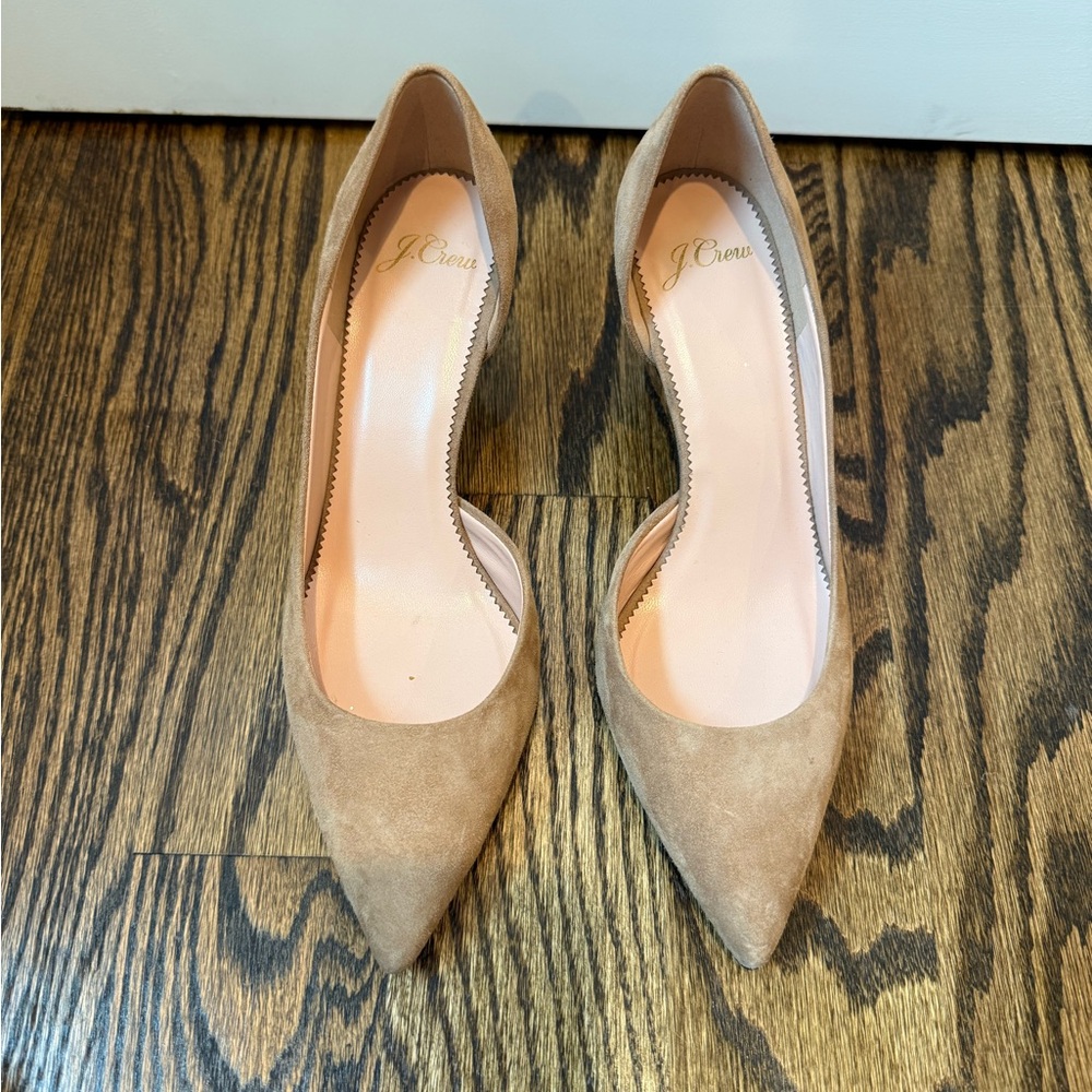 J. Crew Women's Tan Suede Pumps